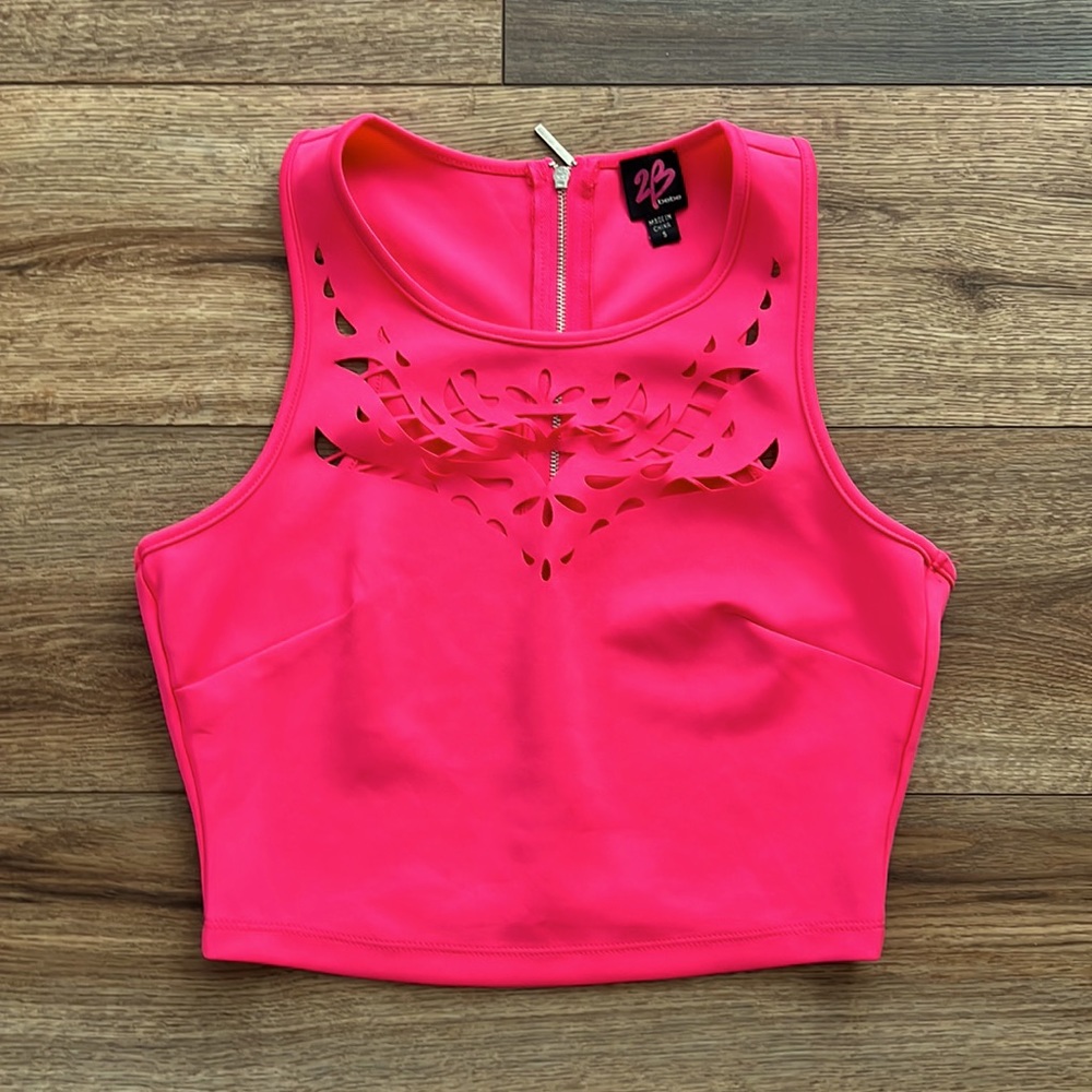 Bebe Hot Pink Crop Top